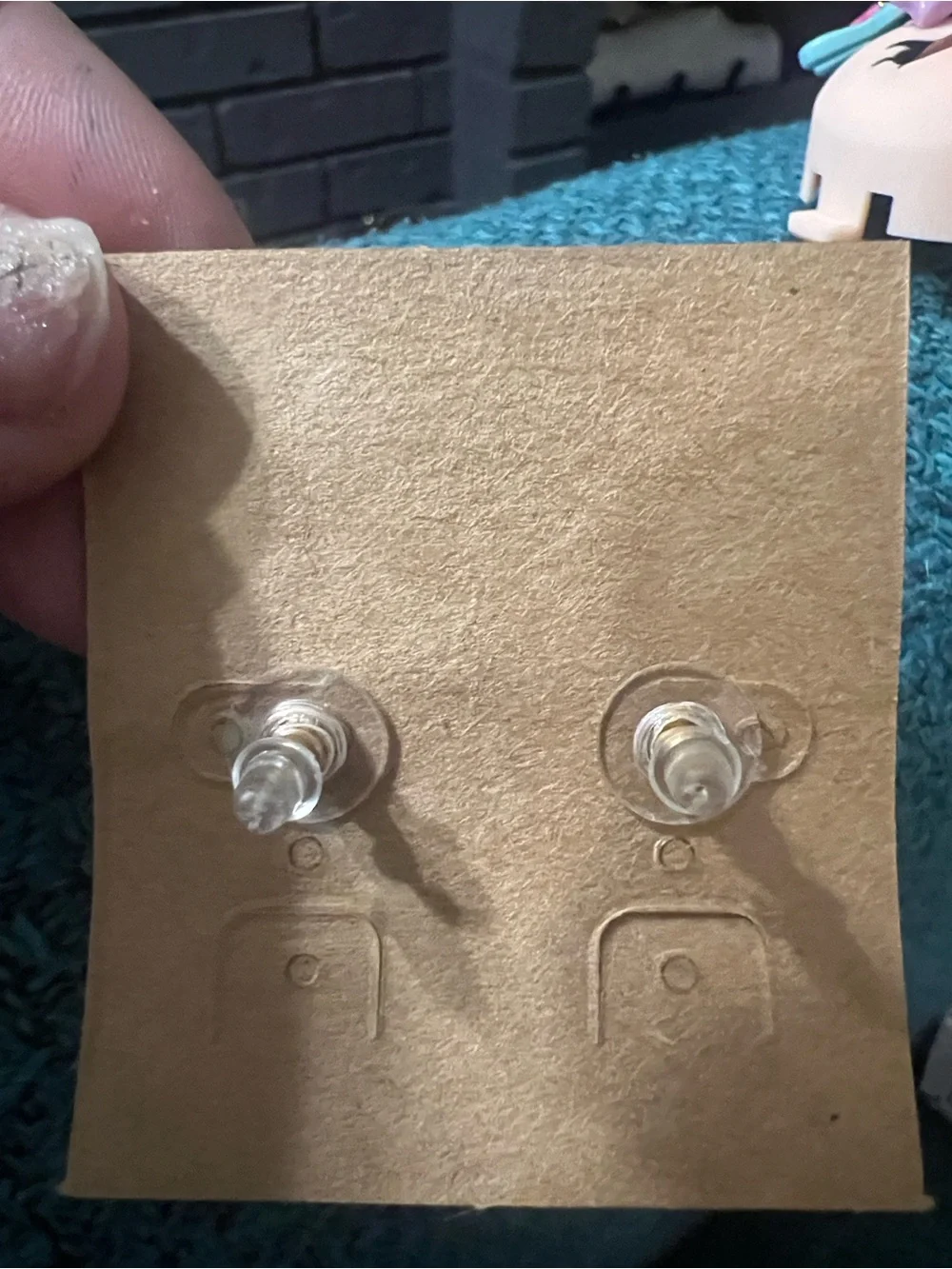Plunder Cobalt Blue Crystalish  Stud Earrings